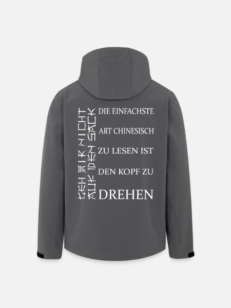 Gemeiner Böser Spruch Schwarzer Humor Sarkasmus - Recycelte Männer Softshell-Jacke von Stanley/Stella - Anthrazit