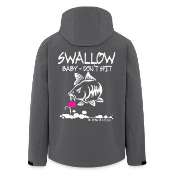SWALLOW Baby DON'T SPIT - KARPFEN - ANGELN - CARP - Recycelte Männer Softshell-Jacke von Stanley/Stella - Anthrazit - Hinten - AI Model Male 185 light (185cm)