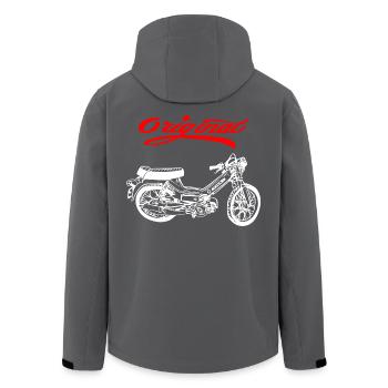 Moped Mofa Kult Puch Maxi - Recycelte Männer Softshell-Jacke von Stanley/Stella - Anthrazit - Hinten - AI Model Male 185 light (185cm)