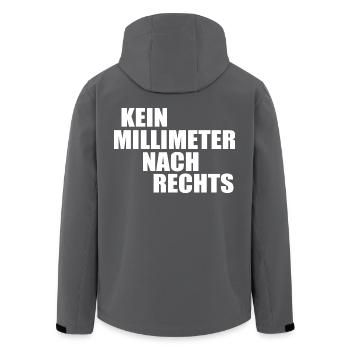 kein millimeter nach rechts - Recycelte Männer Softshell-Jacke von Stanley/Stella - Anthrazit - Hinten - AI Model Male 185 light (185cm)