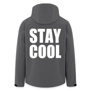 Stay cool - Recycelte Männer Softshell-Jacke von Stanley/Stella - Anthrazit - Hinten - AI Model Male 185 light (185cm)