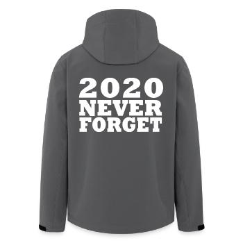 2020 - Recycelte Männer Softshell-Jacke von Stanley/Stella - Anthrazit - Hinten - AI Model Male 185 light (185cm)
