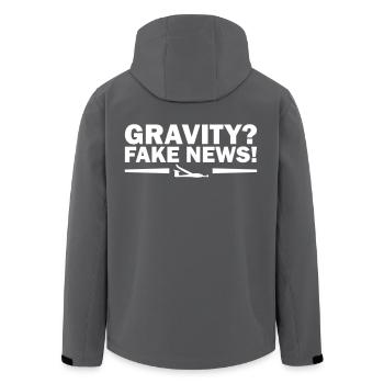 Schwerkraft Segelflieger Geschenk lustig - Recycelte Männer Softshell-Jacke von Stanley/Stella - Anthrazit - Hinten - AI Model Male 185 light (185cm)