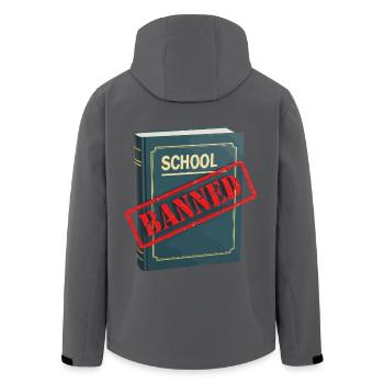 Book Banned - Recycelte Männer Softshell-Jacke von Stanley/Stella - Anthrazit - Hinten - AI Model Male 185 light (185cm)