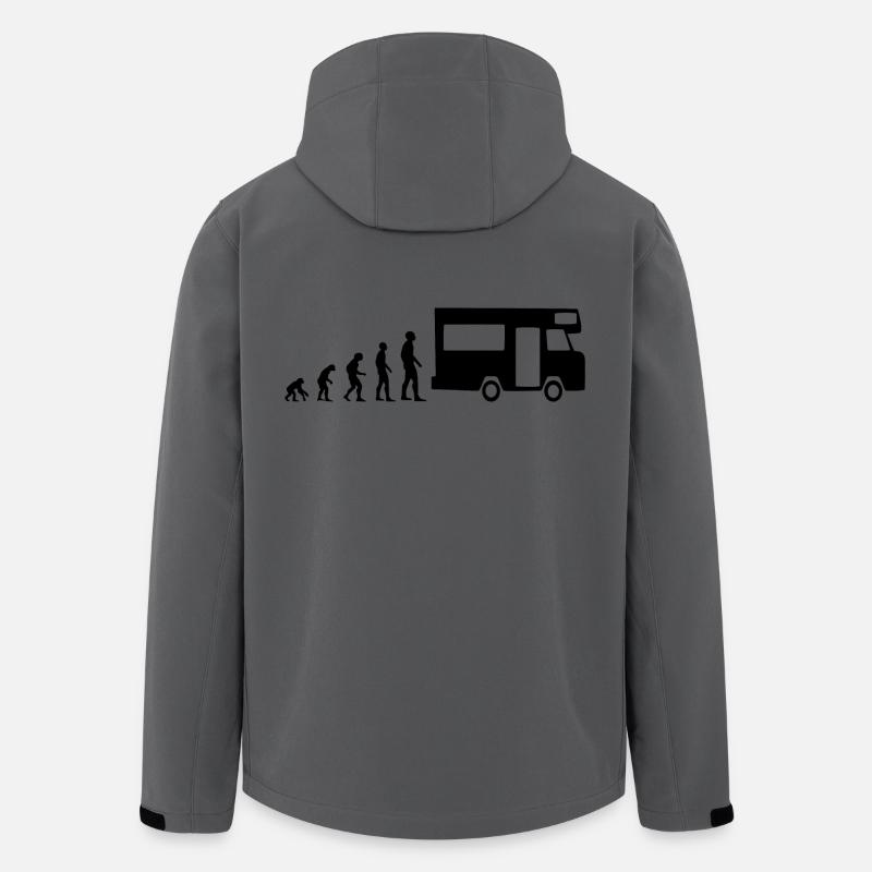 Motorhome Evolution - Men’s Recycled Softshell Jacket by Stanley/Stella - anthracite