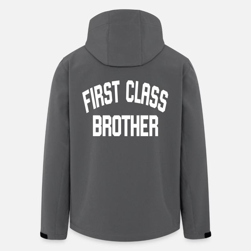 First Class Brother - Recycelte Männer Softshell-Jacke von Stanley/Stella - Anthrazit