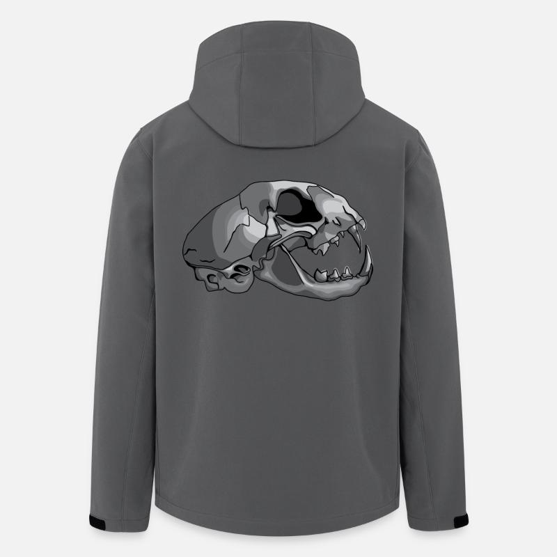 Katzenschädel - Recycelte Männer Softshell-Jacke von Stanley/Stella - Anthrazit