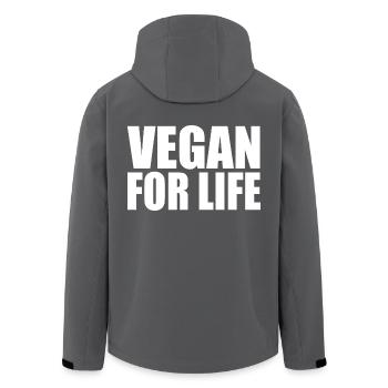 Vegan - Recycelte Männer Softshell-Jacke von Stanley/Stella - Anthrazit - Hinten - AI Model Male 185 light (185cm)
