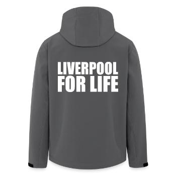Liverpool - Recycelte Männer Softshell-Jacke von Stanley/Stella - Anthrazit - Hinten - AI Model Male 185 light (185cm)