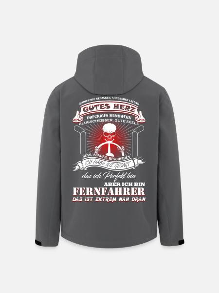Fernfahrer sind fast Perfekt - Recycelte Männer Softshell-Jacke von Stanley/Stella - Anthrazit