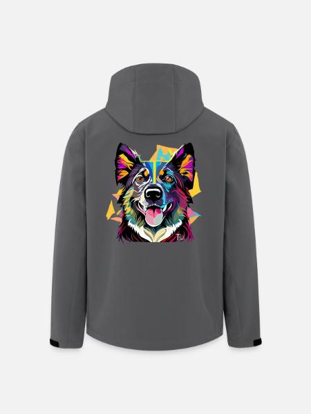 Schäferhund - Recycelte Männer Softshell-Jacke von Stanley/Stella - Anthrazit