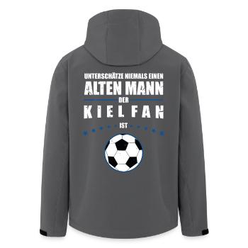 Aufsteiger 2024 Kiel Aufsteiger Shirt - Recycelte Männer Softshell-Jacke von Stanley/Stella - Anthrazit - Hinten - AI Model Male 185 light (185cm)