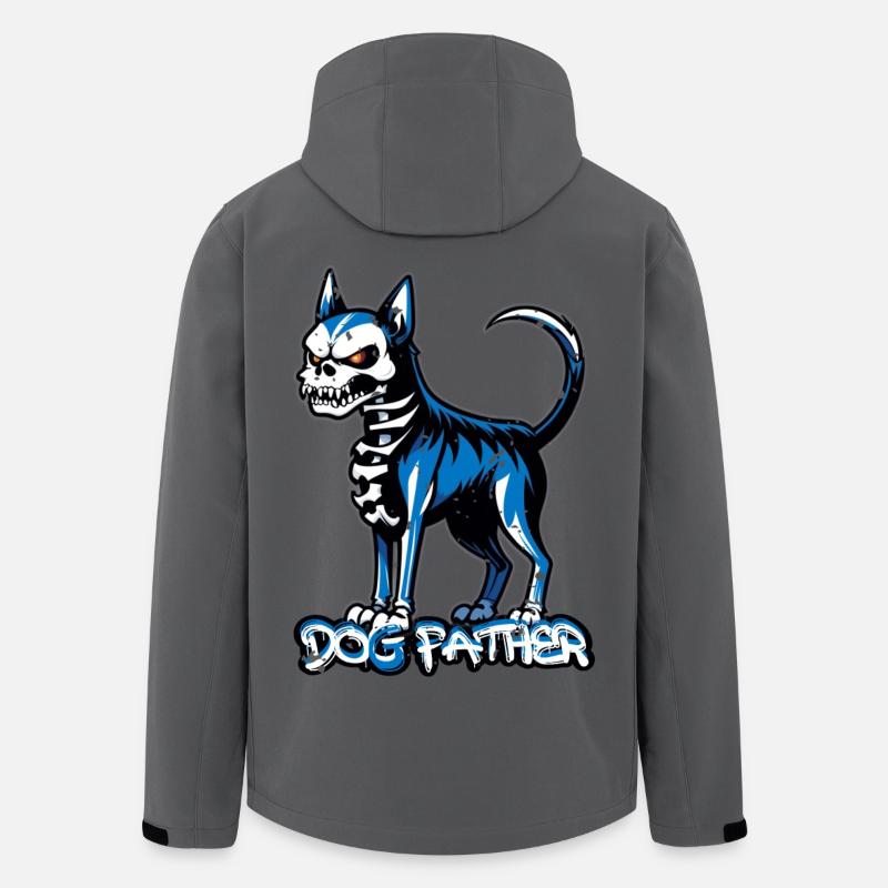 Hunde Vater - Recycelte Männer Softshell-Jacke von Stanley/Stella - Anthrazit