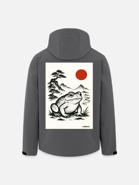 Frog Toad Under Japanese Sun - Men’s Recycled Softshell Jacket by Stanley/Stella - anthracite