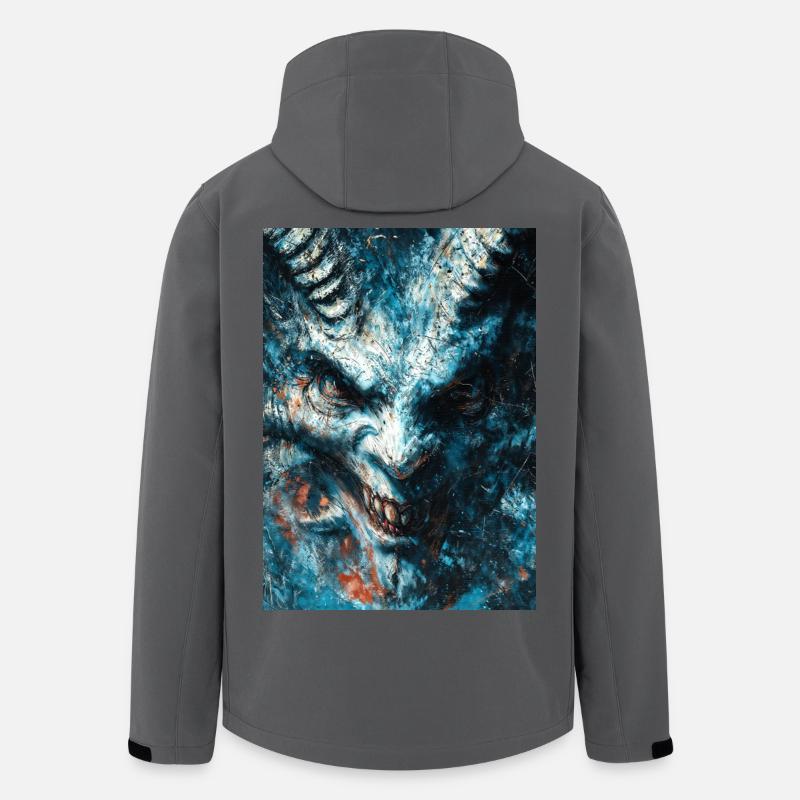 Portrait de Greywyrm féroce - Veste softshell homme en polyester recyclé Stanley/Stella - charbon