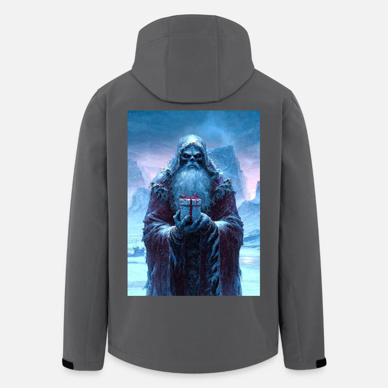 Gruseliger Heiliger mit Geschenk - Recycelte Männer Softshell-Jacke von Stanley/Stella - Anthrazit