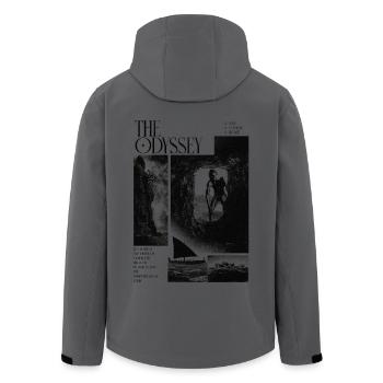 Le voyage d’Ulysse - Veste softshell homme en polyester recyclé Stanley/Stella - charbon - Dos - AI Model Male 185 light (185cm)