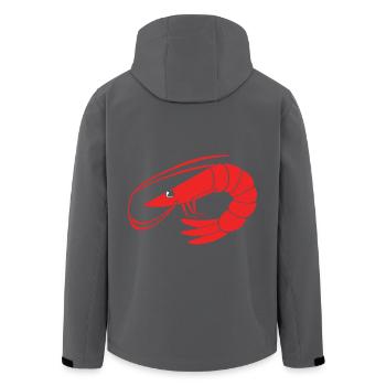 Shrimp Languste Meeresfrüchte Krabbe - Recycelte Männer Softshell-Jacke von Stanley/Stella - Anthrazit - Hinten - AI Model Male 185 light (185cm)