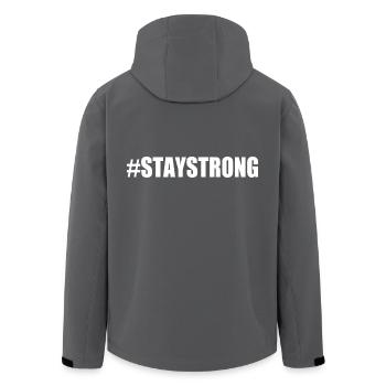Stay strong - Recycelte Männer Softshell-Jacke von Stanley/Stella - Anthrazit - Hinten - AI Model Male 185 light (185cm)