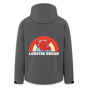Languste Meeresfrüchte Maine Lobster Hummer - Recycelte Männer Softshell-Jacke von Stanley/Stella - Anthrazit - Hinten - AI Model Male 185 light (185cm)