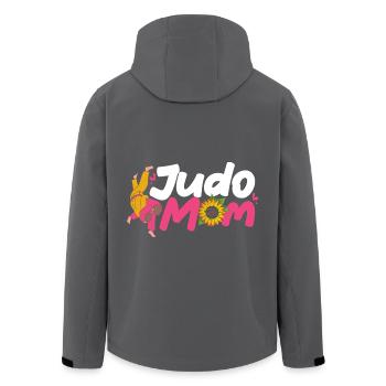 Judo - Recycelte Männer Softshell-Jacke von Stanley/Stella - Anthrazit - Hinten - AI Model Male 185 light (185cm)