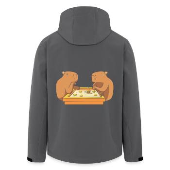 Hanukah Hanukkah Chanukkah - Recycelte Männer Softshell-Jacke von Stanley/Stella - Anthrazit - Hinten - AI Model Male 185 light (185cm)