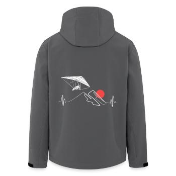 Gleitschirm Gleitschirmflieger Gleitschirmfliegen - Recycelte Männer Softshell-Jacke von Stanley/Stella - Anthrazit - Hinten - AI Model Male 185 light (185cm)