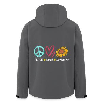 Floristik Florist Blumenhändler Blumenstrauß - Recycelte Männer Softshell-Jacke von Stanley/Stella - Anthrazit - Hinten - AI Model Male 185 light (185cm)