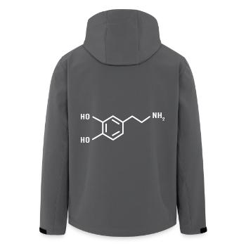 Strukturformel Chemie Wissenschaft Physik Labor - Recycelte Männer Softshell-Jacke von Stanley/Stella - Anthrazit - Hinten - AI Model Male 185 light (185cm)