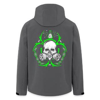 Chemie Labor Beruf Arbeit Geschenk Nerd Chemiker - Recycelte Männer Softshell-Jacke von Stanley/Stella - Anthrazit - Hinten - AI Model Male 185 light (185cm)