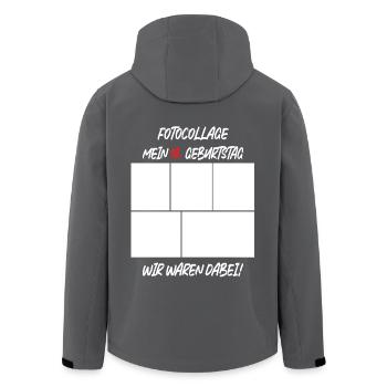 MEiN 18 Geburtstag - Recycelte Männer Softshell-Jacke von Stanley/Stella - Anthrazit - Hinten - AI Model Male 185 light (185cm)