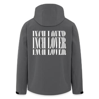 InchLover Weiss - Recycelte Männer Softshell-Jacke von Stanley/Stella - Anthrazit - Hinten - AI Model Male 185 light (185cm)