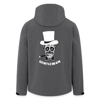 GENTLEMAN - Recycelte Männer Softshell-Jacke von Stanley/Stella - Anthrazit - Hinten - AI Model Male 185 light (185cm)