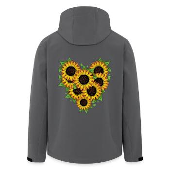 Floristik Florist Blumenhändler Blumenstrauß - Recycelte Männer Softshell-Jacke von Stanley/Stella - Anthrazit - Hinten - AI Model Male 185 light (185cm)