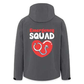 Notfall Krankenschwester Team - Recycelte Männer Softshell-Jacke von Stanley/Stella - Anthrazit - Hinten - AI Model Male 185 light (185cm)