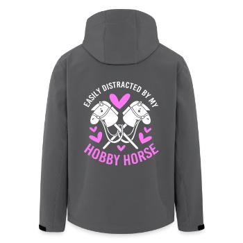 Hobby Horse Hobby Horsing Hobbyhorsing - Recycelte Männer Softshell-Jacke von Stanley/Stella - Anthrazit - Hinten - AI Model Male 185 light (185cm)