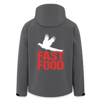 Fasanenjagd Jagd Jäger Fasan - Recycelte Männer Softshell-Jacke von Stanley/Stella - Anthrazit - Hinten - AI Model Male 185 light (185cm)