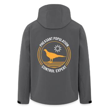 Fasan Jagd Jäger Fasanenjagd - Recycelte Männer Softshell-Jacke von Stanley/Stella - Anthrazit - Hinten - AI Model Male 185 light (185cm)