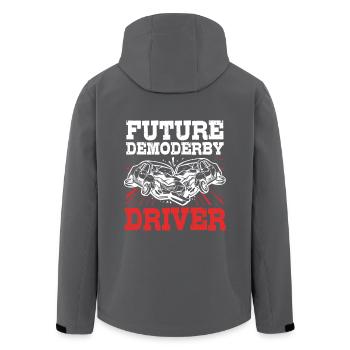 Demolition Derby - Recycelte Männer Softshell-Jacke von Stanley/Stella - Anthrazit - Hinten - AI Model Male 185 light (185cm)