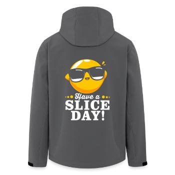 Limonade Limonadenstand Limo Zitrone - Recycelte Männer Softshell-Jacke von Stanley/Stella - Anthrazit - Hinten - AI Model Male 185 light (185cm)
