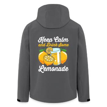 Limonade Limonadenstand Limo Zitrone - Recycelte Männer Softshell-Jacke von Stanley/Stella - Anthrazit - Hinten - AI Model Male 185 light (185cm)