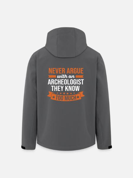 Archäologie - Recycelte Männer Softshell-Jacke von Stanley/Stella - Anthrazit