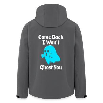 Geist Geisterstunde Geister Paranormal - Recycelte Männer Softshell-Jacke von Stanley/Stella - Anthrazit - Hinten - AI Model Male 185 light (185cm)