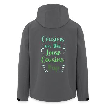 Cousin - Recycelte Männer Softshell-Jacke von Stanley/Stella - Anthrazit - Hinten - AI Model Male 185 light (185cm)