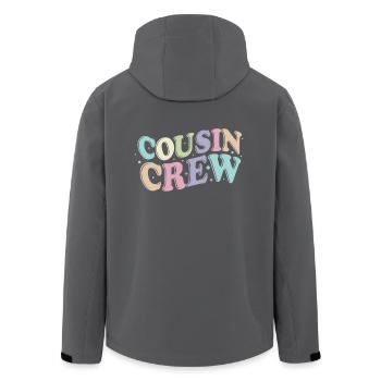 Cousin Crew - Recycelte Männer Softshell-Jacke von Stanley/Stella - Anthrazit - Hinten - AI Model Male 185 light (185cm)