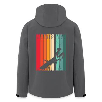 Mantis Gottesanbeter Gottesanbeterin - Recycelte Männer Softshell-Jacke von Stanley/Stella - Anthrazit - Hinten - AI Model Male 185 light (185cm)