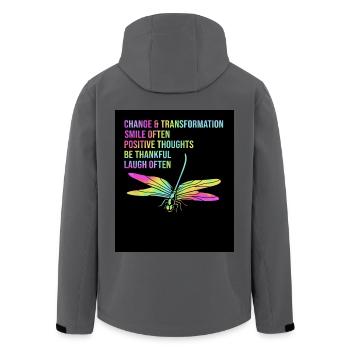 Workaholic - Recycelte Männer Softshell-Jacke von Stanley/Stella - Anthrazit - Hinten - AI Model Male 185 light (185cm)