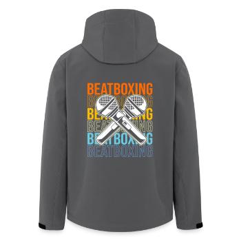 Beatbox - Recycelte Männer Softshell-Jacke von Stanley/Stella - Anthrazit - Hinten - AI Model Male 185 light (185cm)
