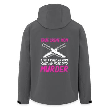 Krimi True Crime - Recycelte Männer Softshell-Jacke von Stanley/Stella - Anthrazit - Hinten - AI Model Male 185 light (185cm)