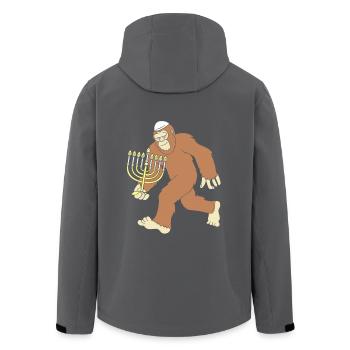 Hanukah Hanukkah Chanukkah - Recycelte Männer Softshell-Jacke von Stanley/Stella - Anthrazit - Hinten - AI Model Male 185 light (185cm)